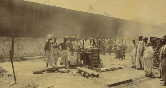 HIN Sonapore plague victim cremation