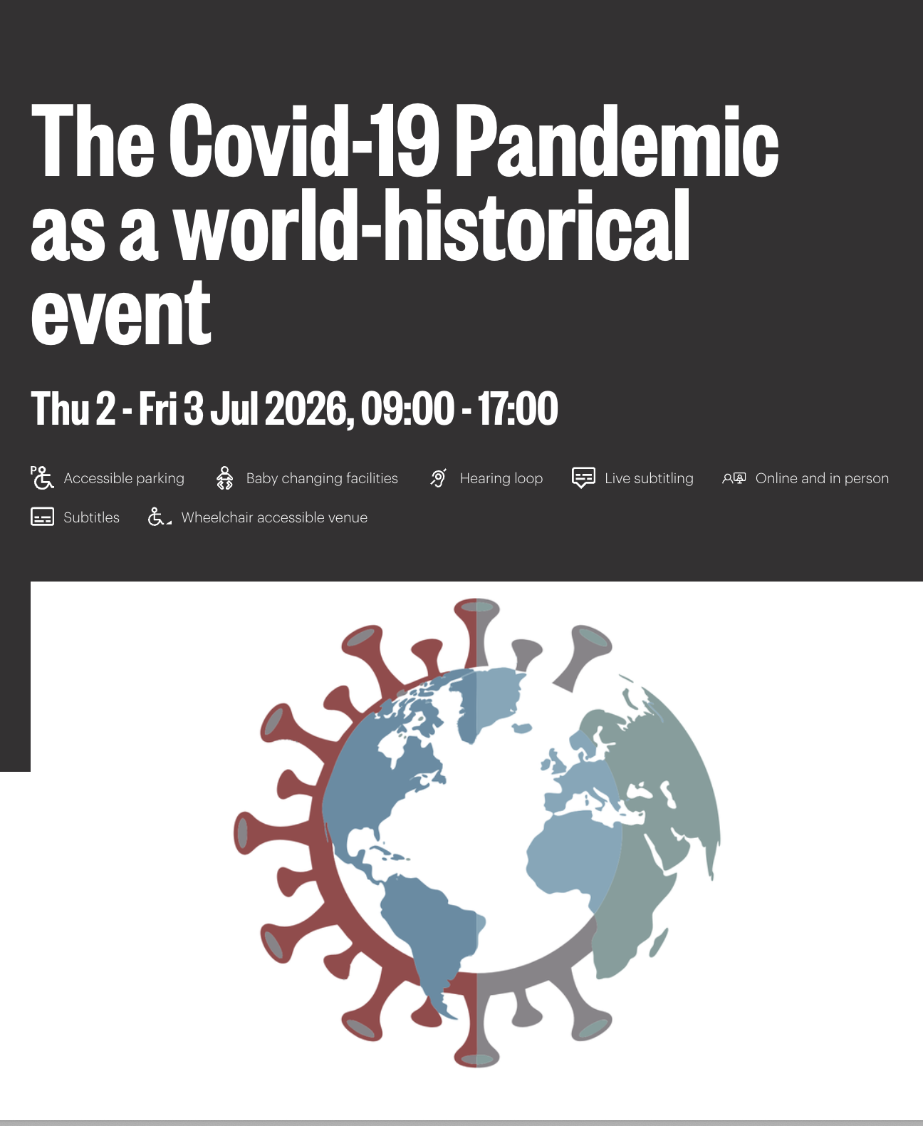 The Covid-19 Pandemic as a World-Historical Event - CONFERENCE