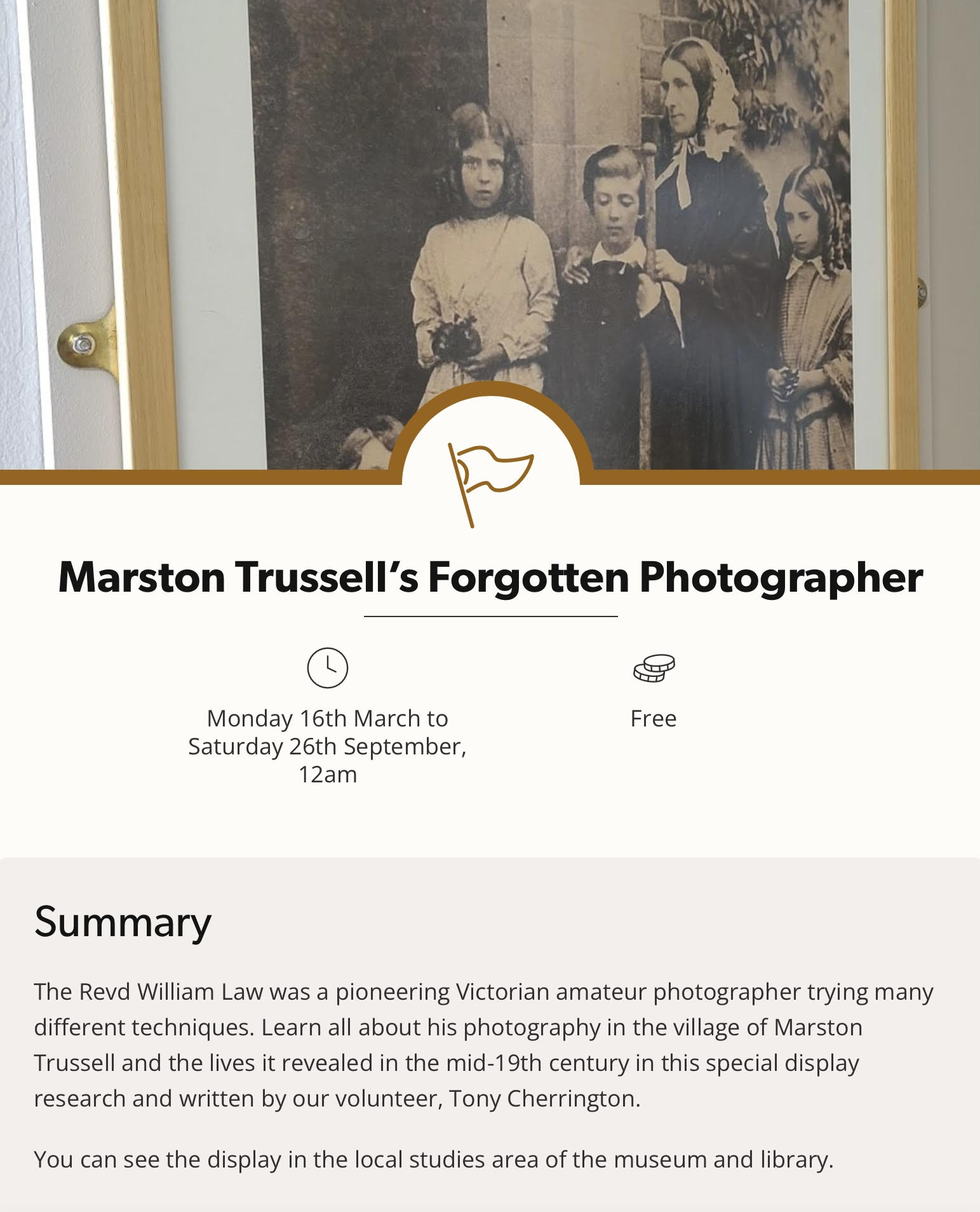 Marston Trussell's Forgotten Photographer - EXHIBITION