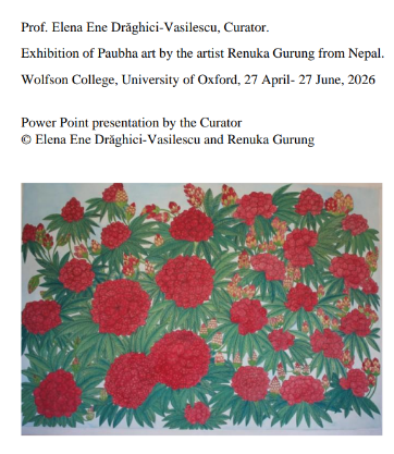 Exhibition of Paubha art in Wolfson College, University of Oxford