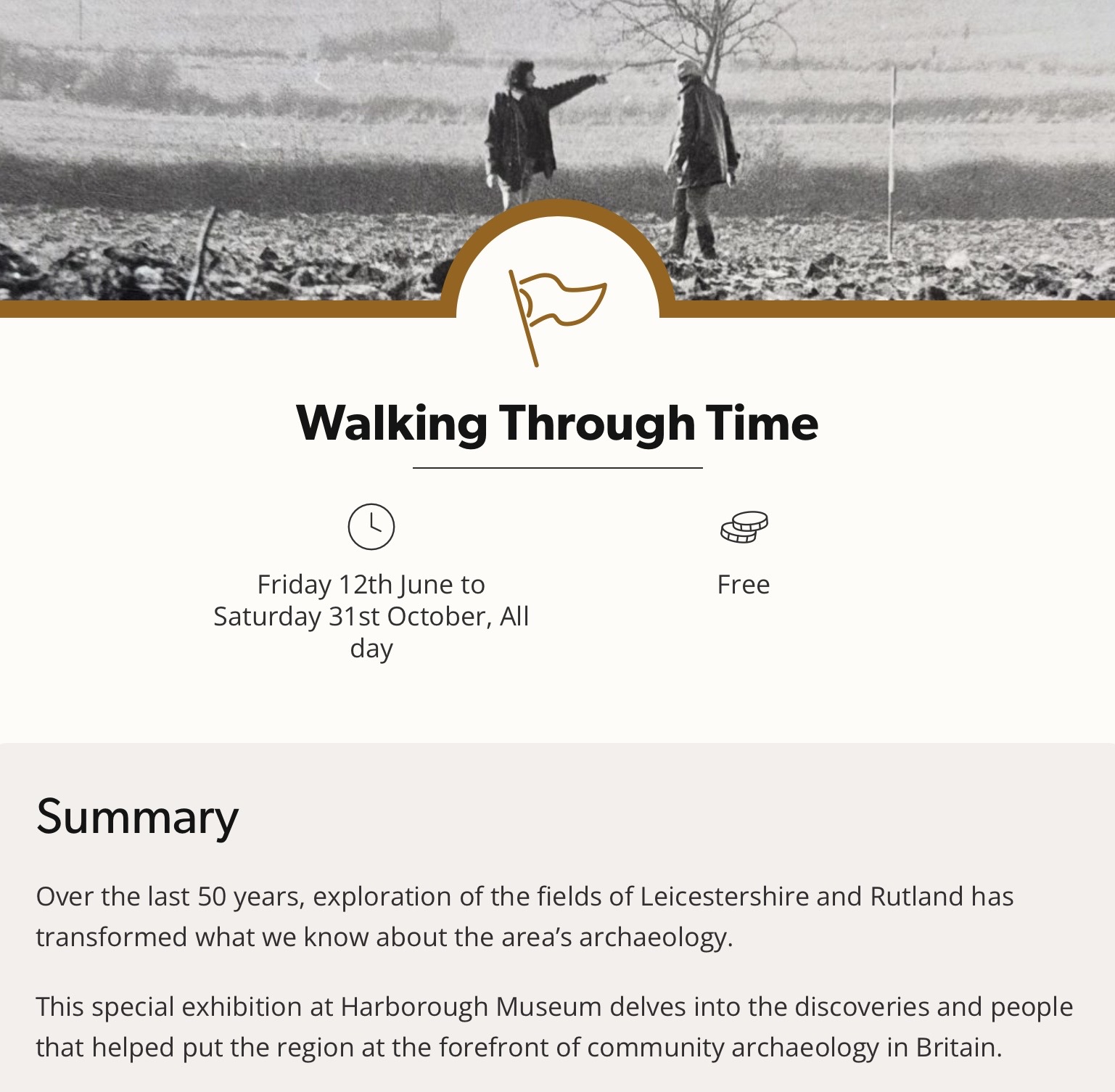Walking Through Time Exhibition - EXHIBITION